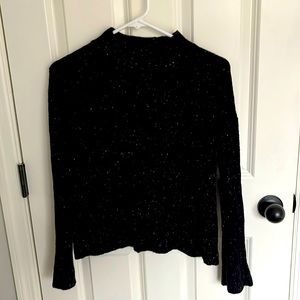 The Memphis Black funfetti mock neck sweater (ModBoutique)